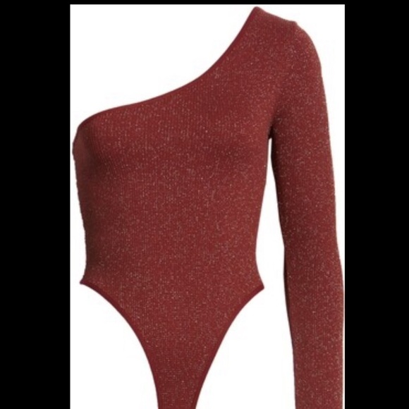 NWT - One-Shoulder Long Sleeve Thong Bodysuit BDG - Picture 2 of 2